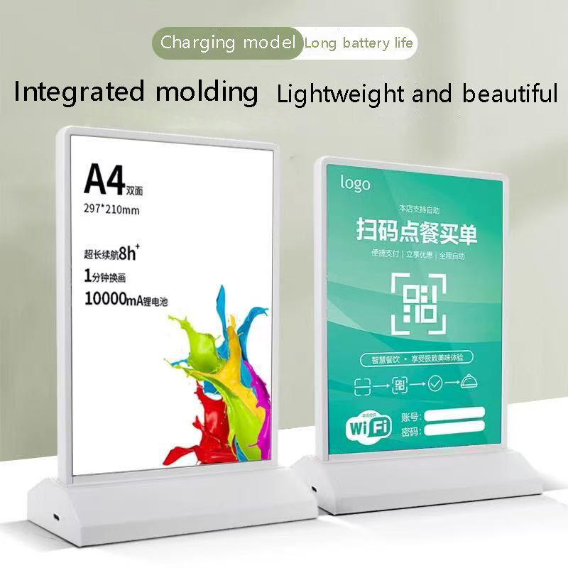Graded Card Display - 充電ライトボックス両面テーブルカードダイニングテーブル価格イルミネーション表示メニューA4/A5透明カード縦型