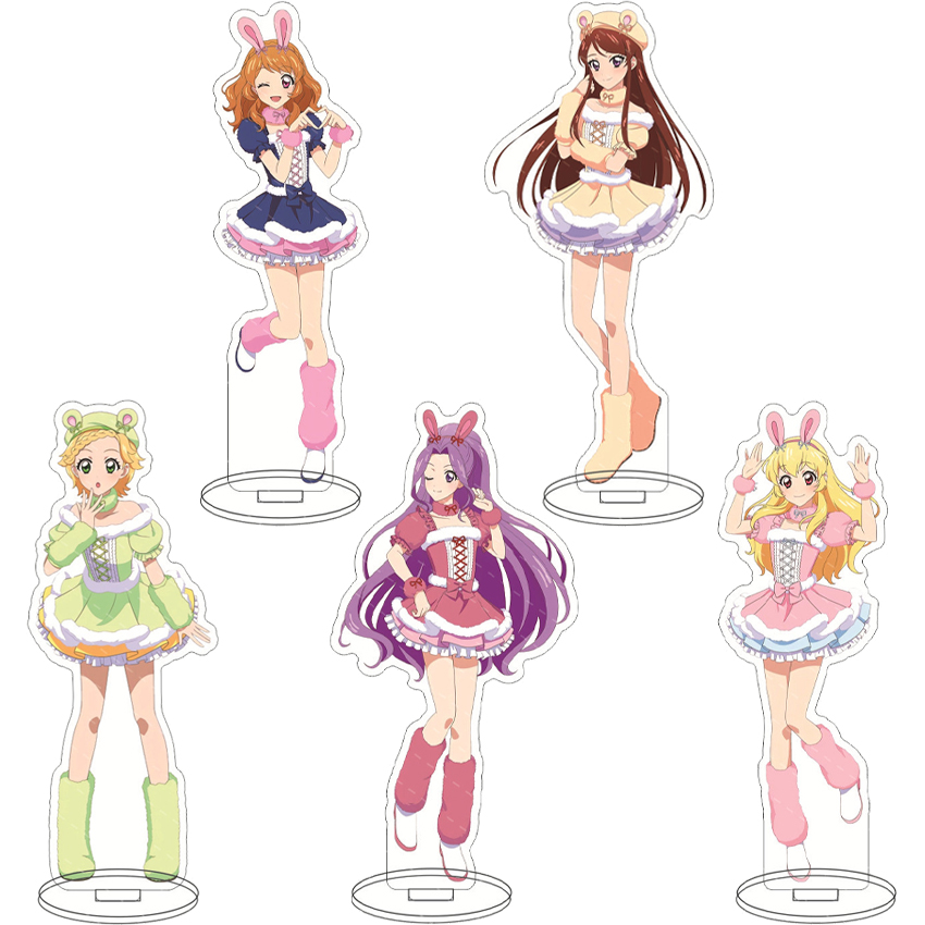 Figma Stand Set - 16CMアニメフィギュア アイカツ！ ‌ 星宮いちご 木屋愛美 柊蘭