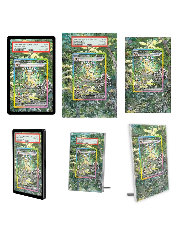 Display Case Acrylic - ポケモンカードディスプレイ PTCG リーフィア ex アニメゲームコレクション エキスパンダーアートギフト