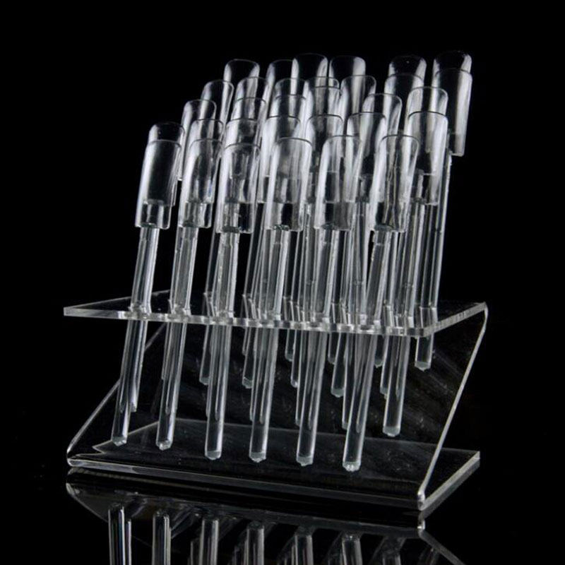 Pop Display Shelf - ネイルアート用の透明なアクリルチップ,32のヒント,マニキュアの練習用ディスプレイ,カラーウォッチ