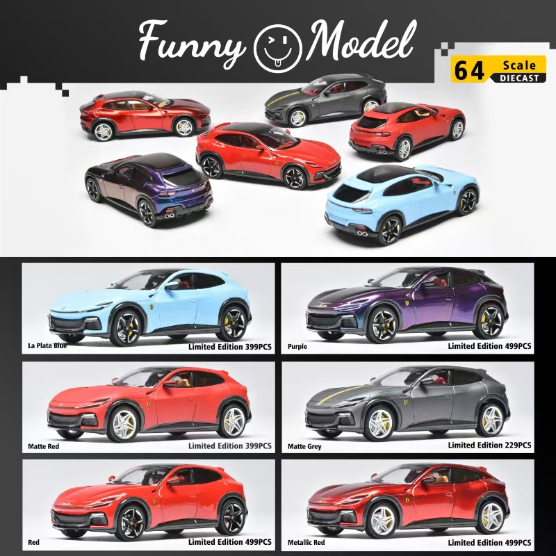 Die Cast Car 1 64 - 在庫あり 面白い 1:64 プロサングエ F SUV