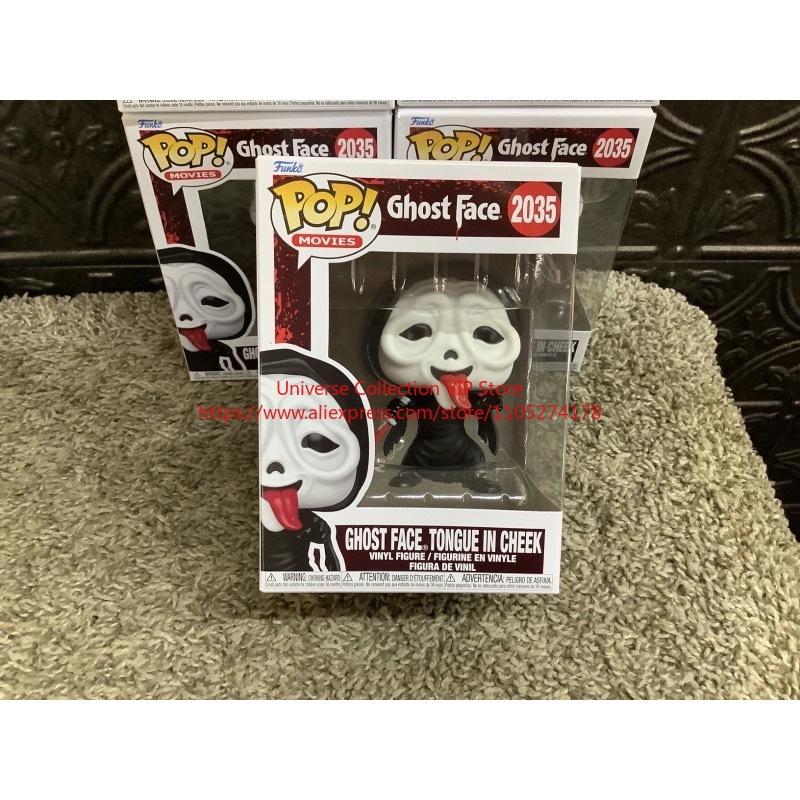 Funko Pop Protector - ファンコ ポップ スクリーム ゴーストフェイス 舌を頬に突く #