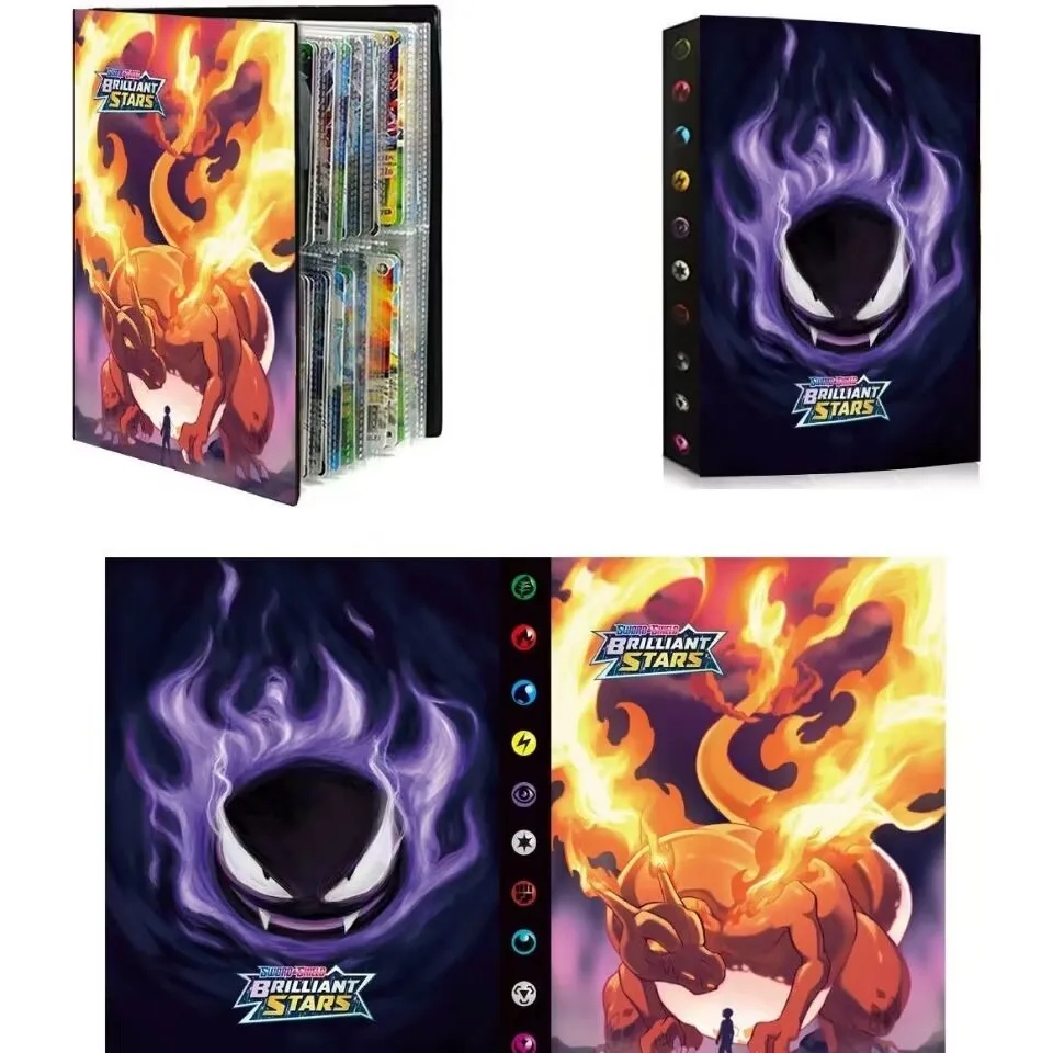 Pokemon Binder Card - ポケモン チャリザード カードアルバムブック 240枚収納 ポケゲームカードアルバム VMAX
