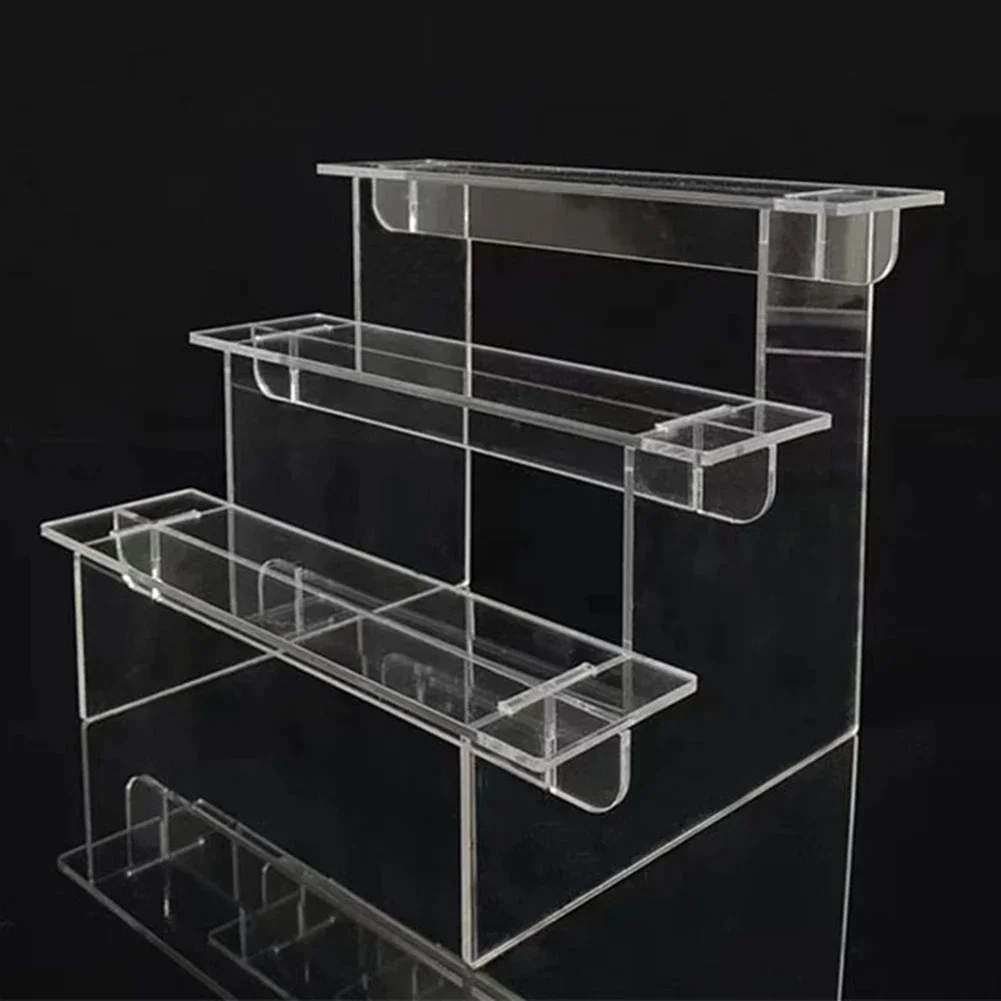 Pop Display Shelf - アクリル製ディスプレイスタンド,1〜5レベル,カップケーキ,香水人形,ブラインドボックス,透明なはしご,手作りモデル,収納棚