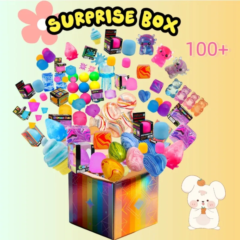 Mystery Box Blind Bag - kk HOT ストレス解消おもちゃ、アソートスクイーズフィギュア ブラインドボックス アホロートルデザインズ 100個入りサプライズボックス