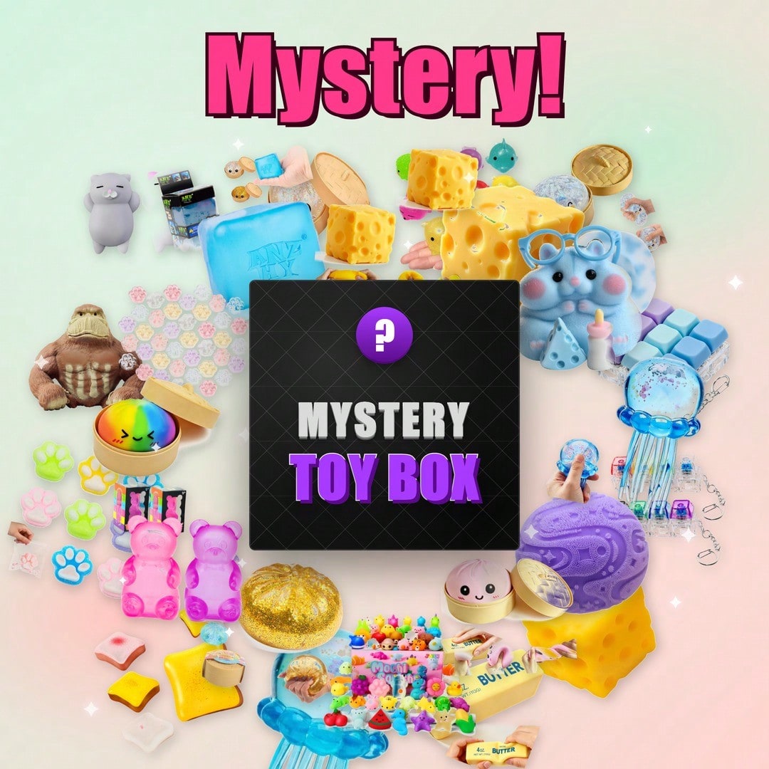 ソフトでキュートなスクイーズブラインドボックス – 3つの独 - Mystery Box Blind Bag のレビューと価格