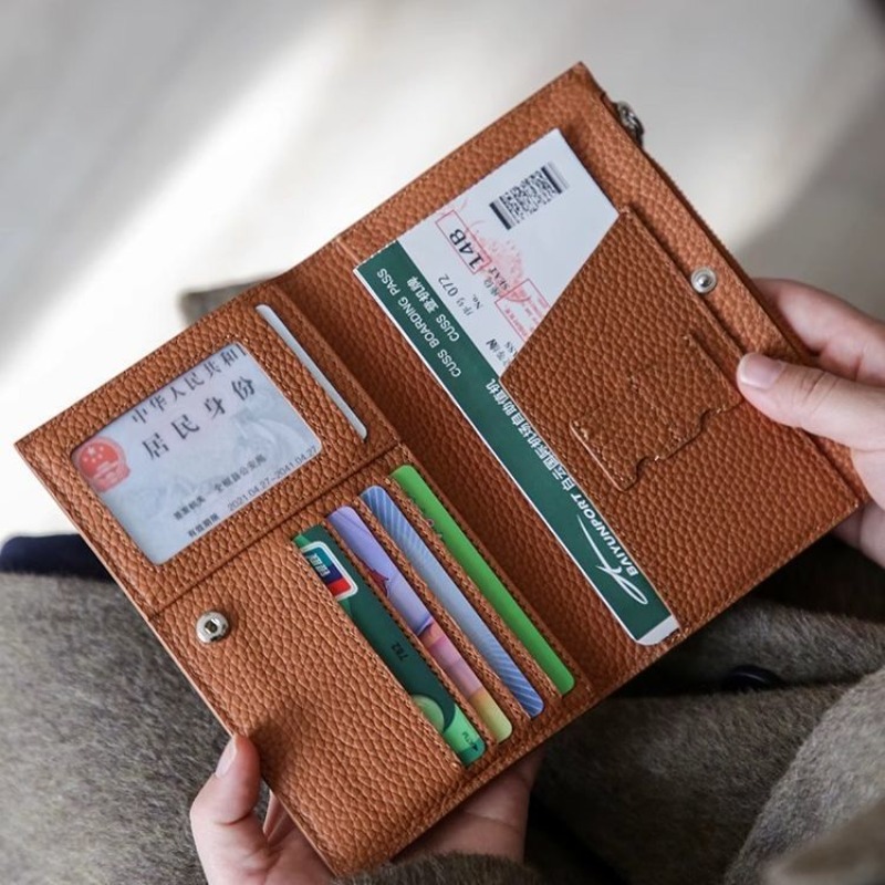 レザーパスポートホルダーカバーケース防水旅行クレジットカード - Card Top Loader のレビューと価格