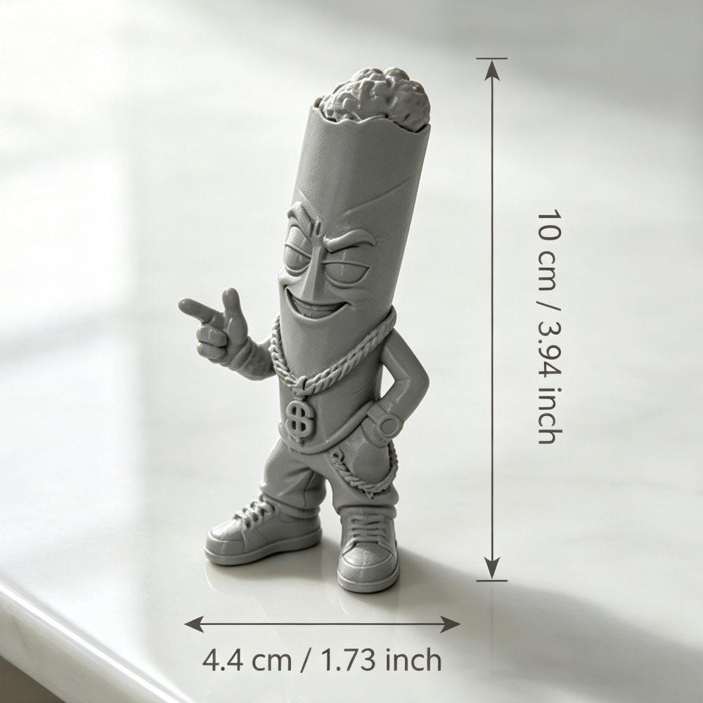 トレンディなグレーのプラスチック製アートフィギュア、小型3D - Pop Display Shelf のレビューと価格