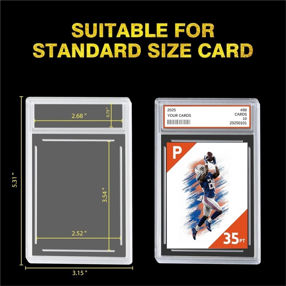 グレーディングカード用アクリル製カードケースホルダー、ラベル - Graded Card Display のレビューと価格