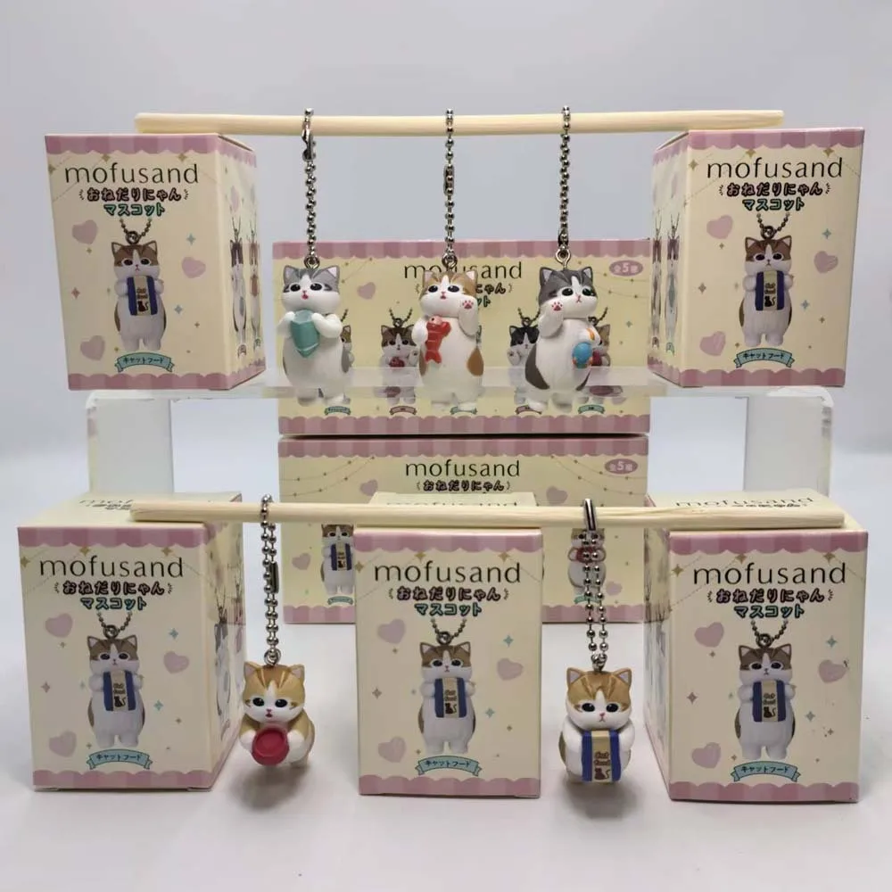 モフサンド可愛い猫キーホルダーブラインドボックスキュートアニ - Action Figure Stand のレビューと価格