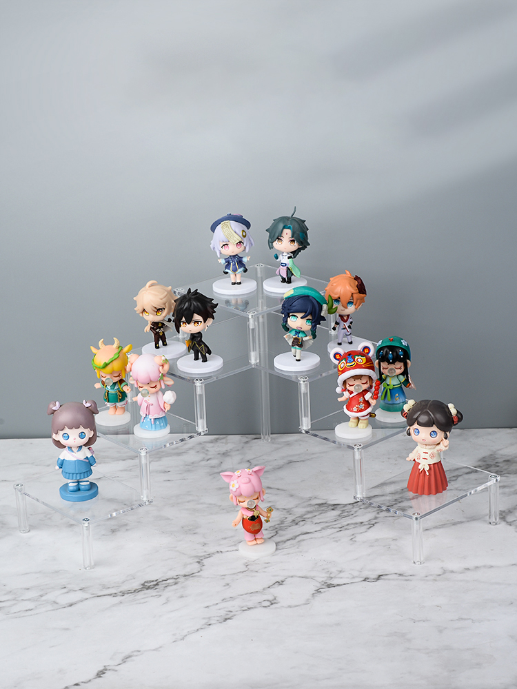 透明アクリル製直角階段棚,コーナーディスプレイ棚,アクリルキ - Pop Display Shelf のレビューと価格