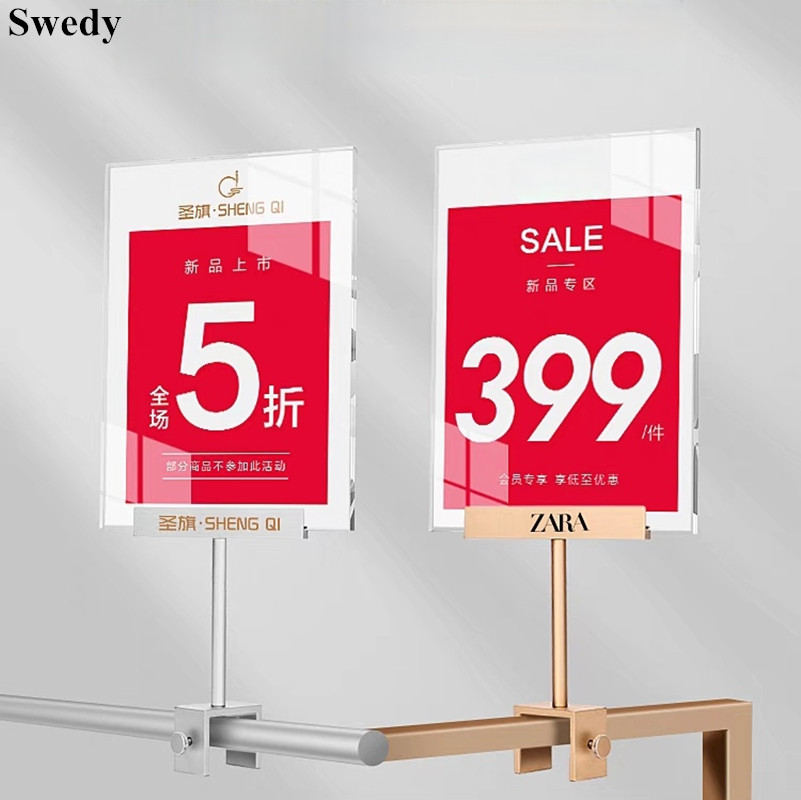 A5 148 × 210 ミリメートルステンレス鋼 KT ボ - Pop Display Shelf のレビューと価格