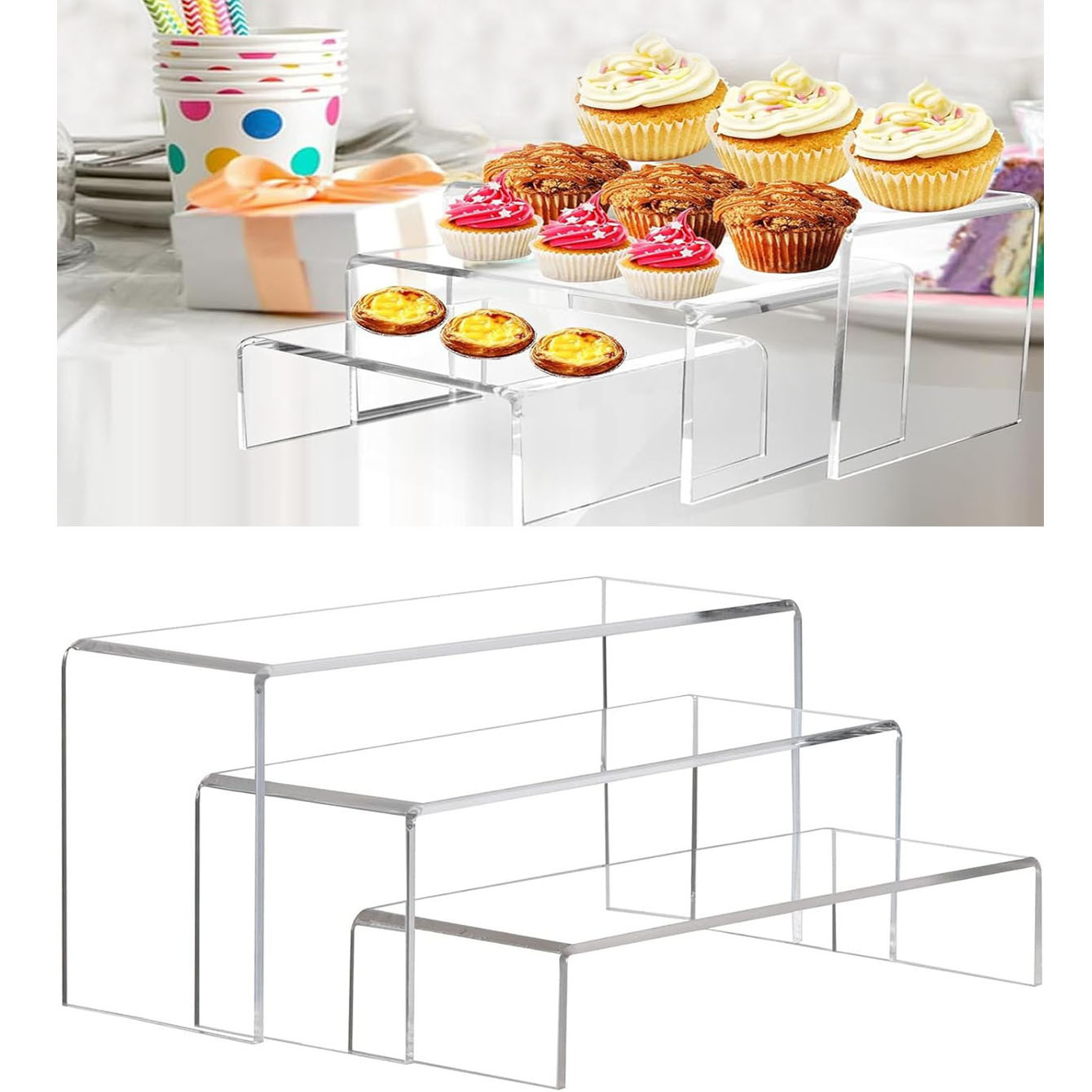 アクリル製ディスプレイ棚3個、POP透明パースペックス棚、ア - Pop Display Shelf のレビューと価格