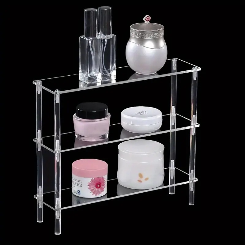 縦型アクリルディスプレイライザー、香水スタンドオーガナイザー - Pop Display Shelf のレビューと価格