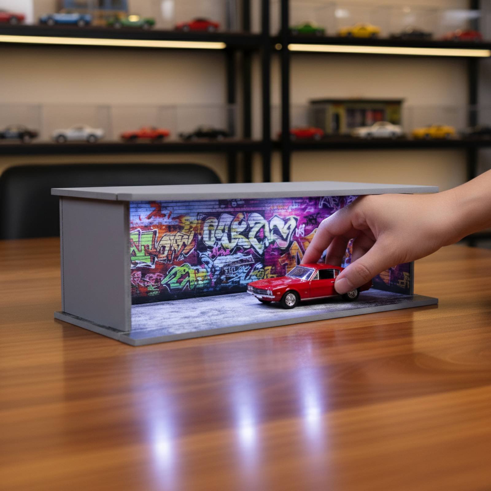 グラフィティ駐車場ガレージディスプレイギフトアイデア 1:6 - Display Case Acrylic のレビューと価格