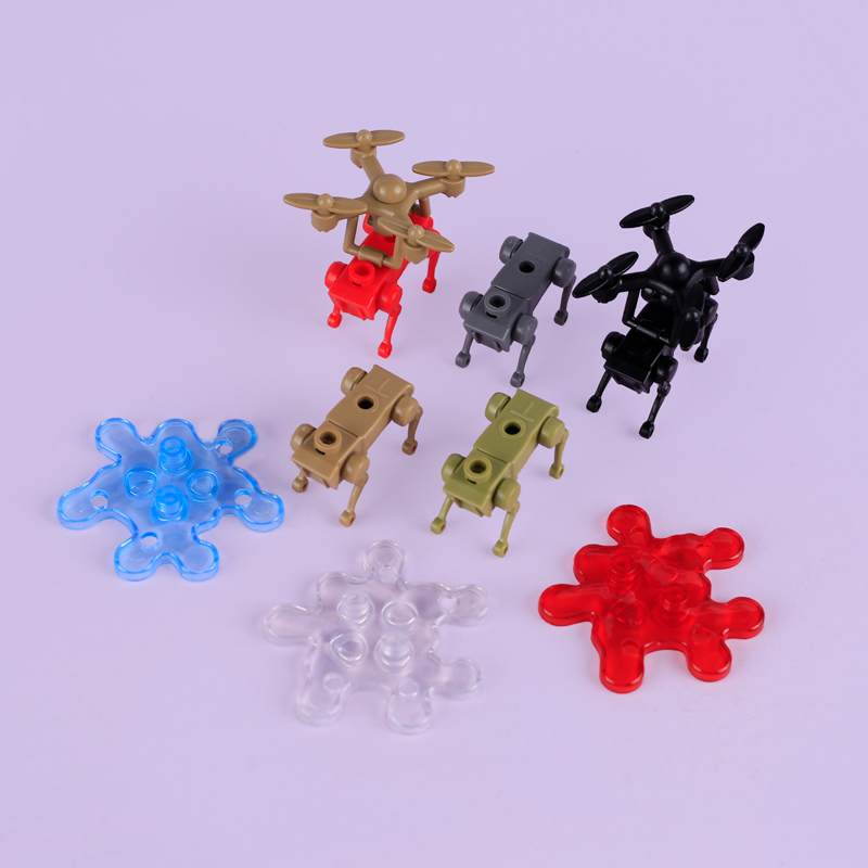 第二次世界大戦軍事アクセサリーUAVロボット犬ドローンビルデ - Lego Minifigure Holder のレビューと価格