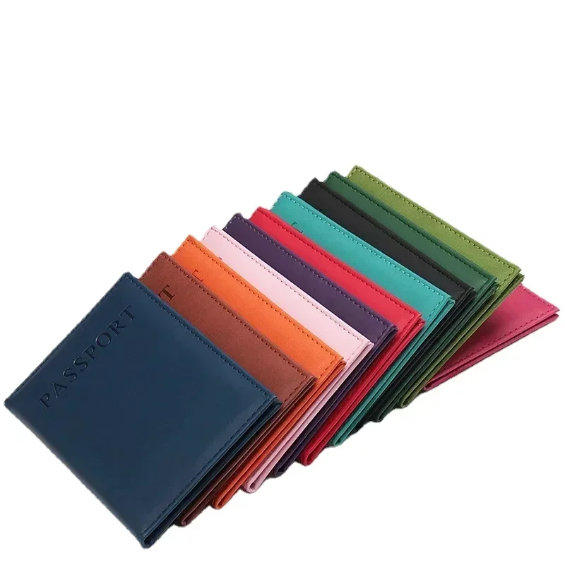 ファッション女性男性パスポートカバー Pu レザー無地旅行  - Card Top Loader のレビューと価格