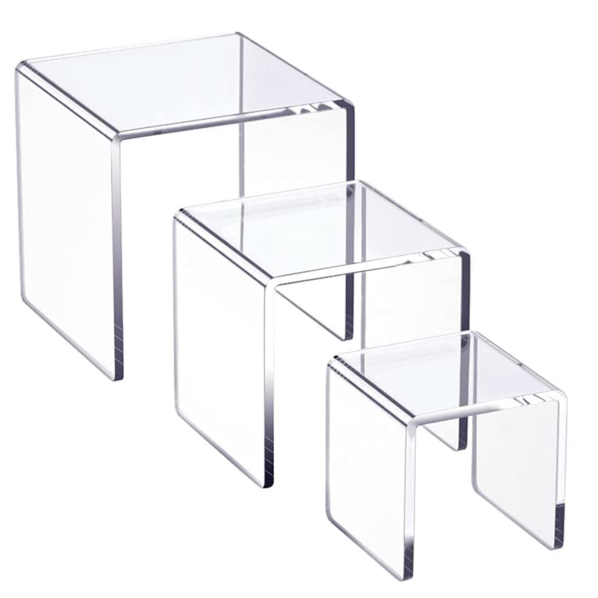 5ミリメートルのuアクリルディスプレイライザー棚ショーケース - Pop Display Shelf のレビューと価格