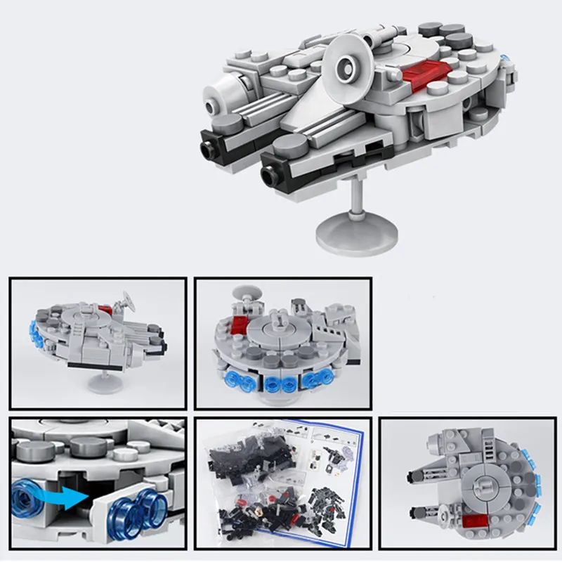 クラシックスターファイター飛行機宇宙船ビルディングブロックセ - Building Block Mini のレビューと価格