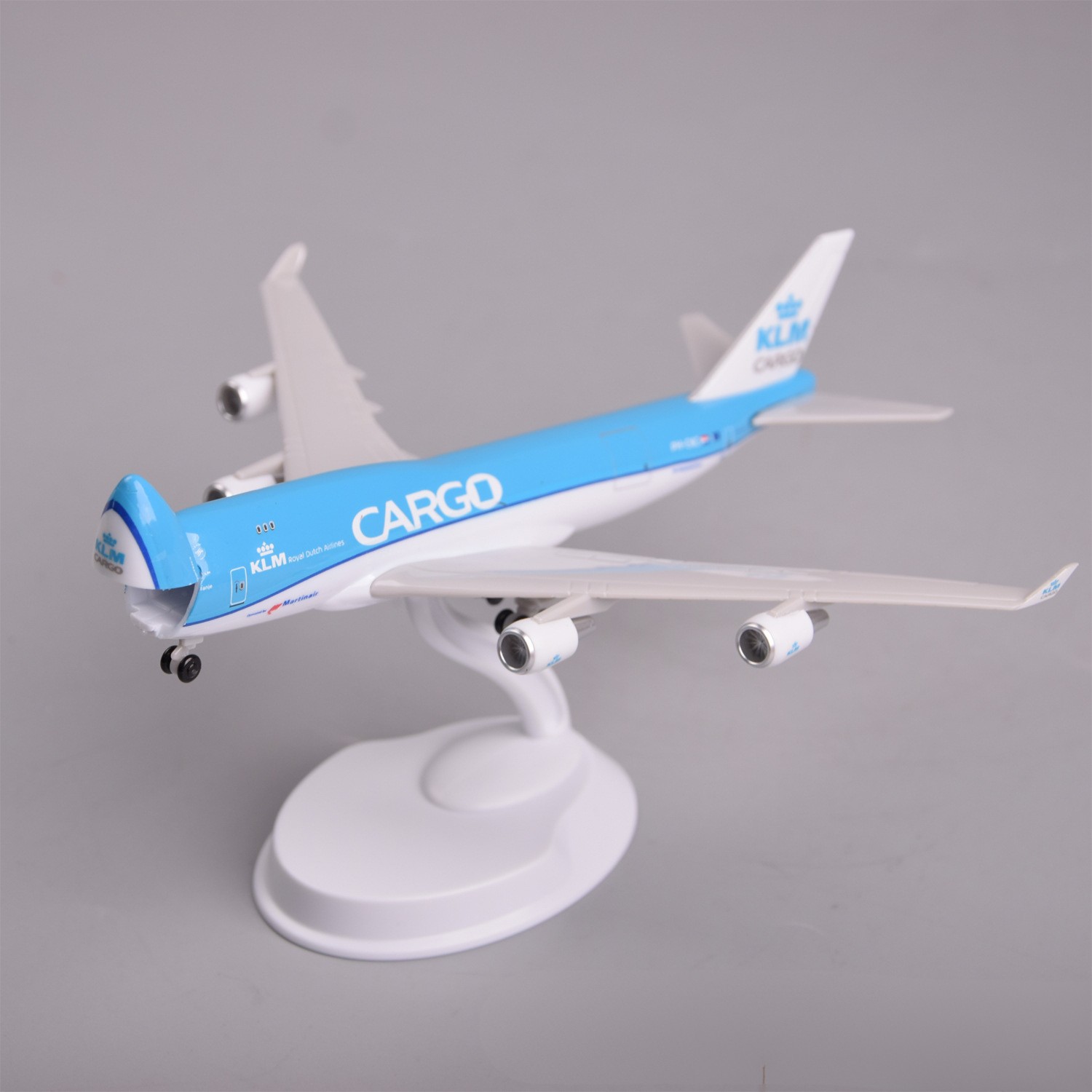 20cmミニチュア飛行機KLM B747貨物機モデルキット、 - Model Airplane Plastic のレビューと価格