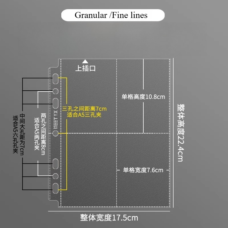 MEET YX 10 個ビッグ A5 バインダールーズリーフ - Card Penny Sleeve のレビューと価格