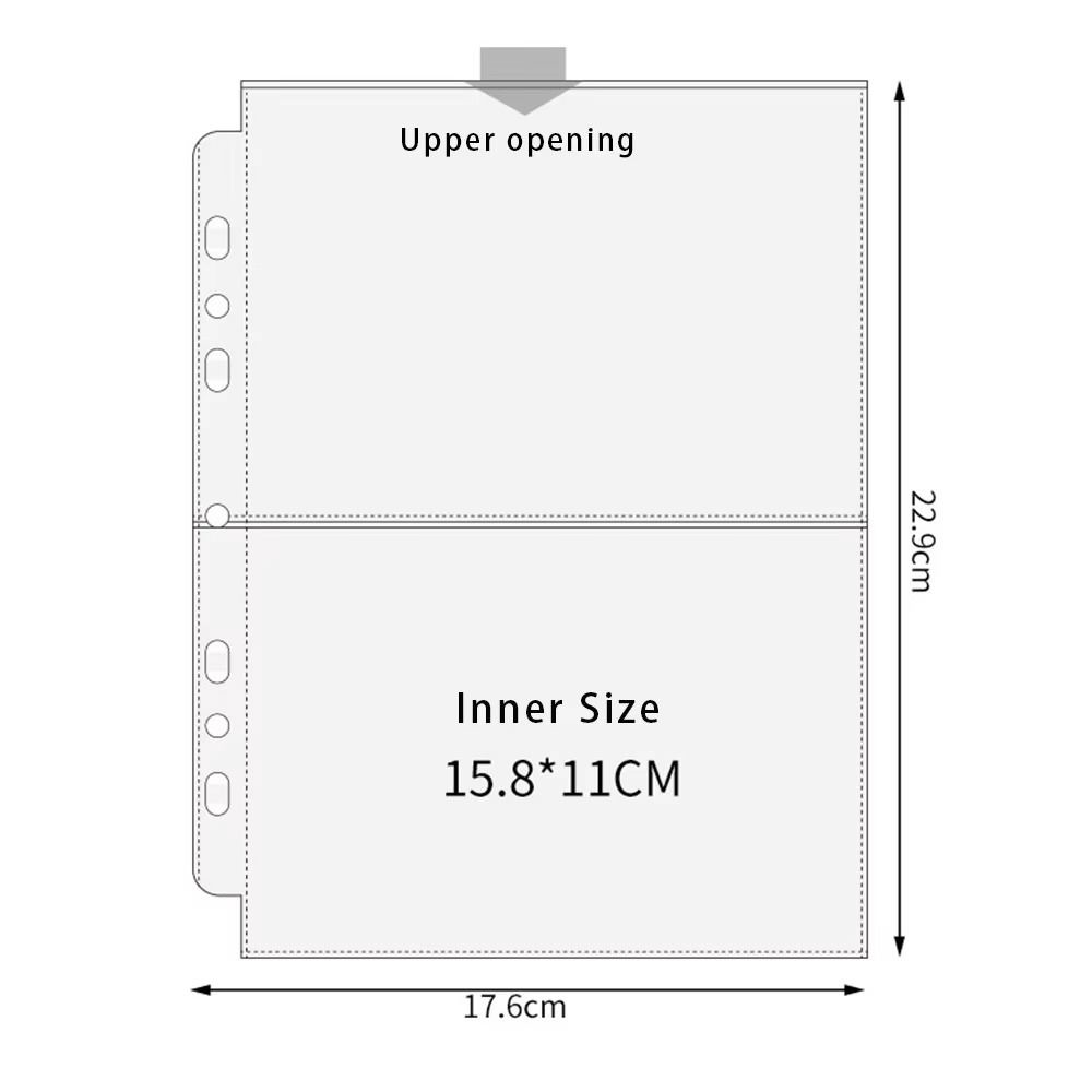 A5フォトカードバインダーシート 透明PP酸フリー写真アルバ - Card Penny Sleeve のレビューと価格