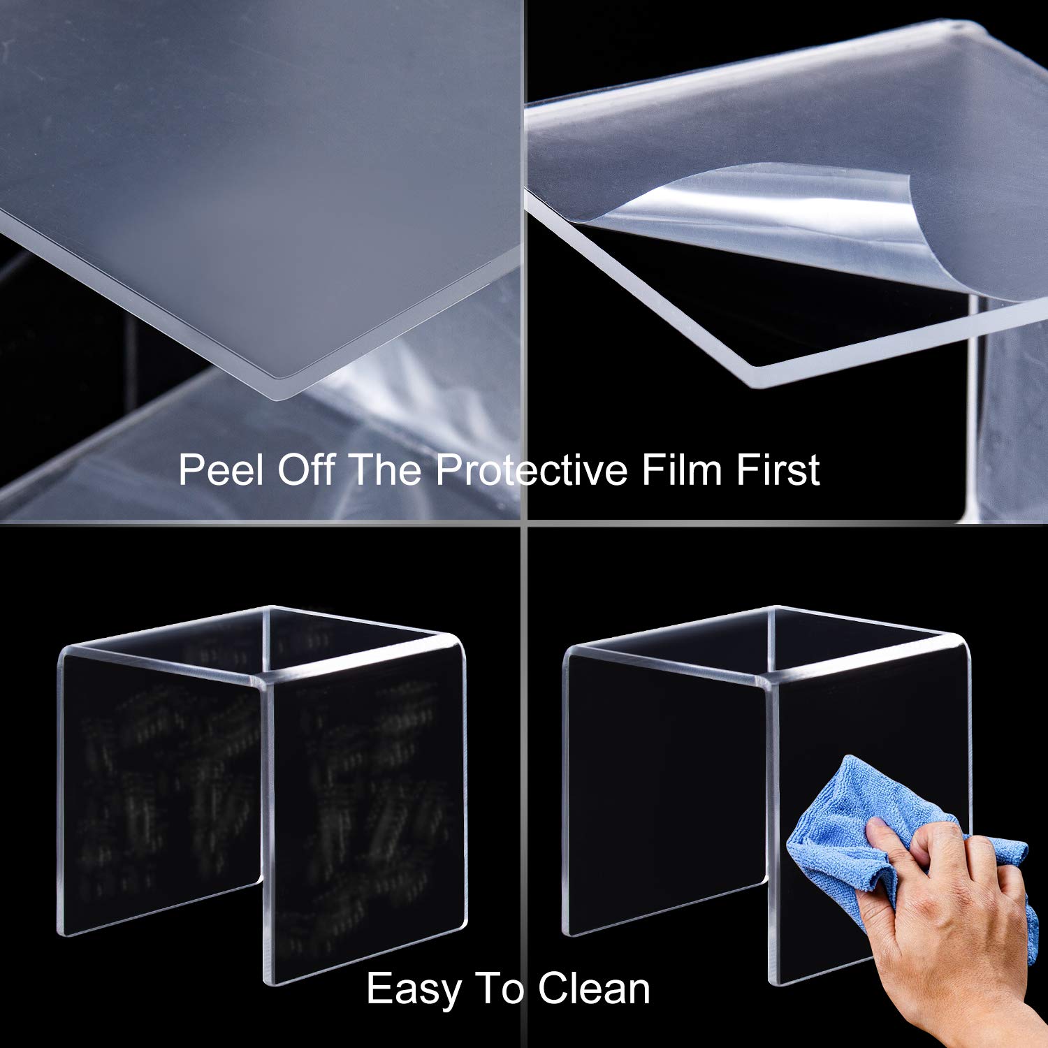 U 字型アクリルディスプレイライザー棚 15 サイズジュエリ - Pop Display Shelf のレビューと価格