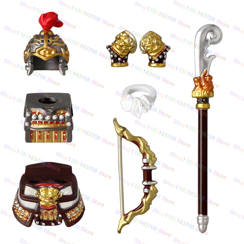 三国志古代兵士英雄曹操孫権黄忠ミニドールフィギュア組み立てブ - Lego Minifigure Holder のレビューと価格