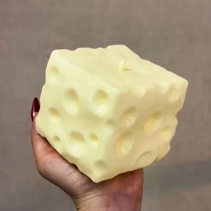 ◑ ジャンボチーズキューブストレスボール ビッグチーズ型押し - Fidget Cube Original のレビューと価格