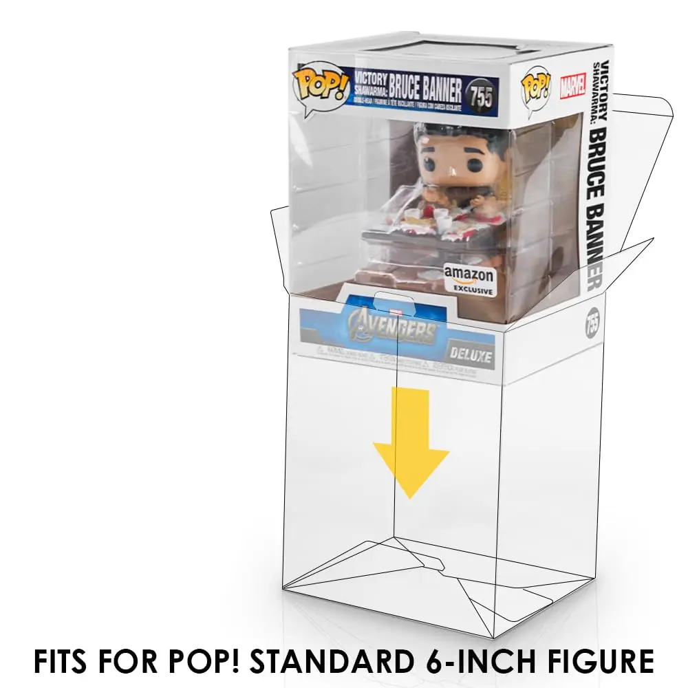 厚さ0.50mmの透明で傷に強いPETボックスプラスチックデ - Funko Pop Protector のレビューと価格