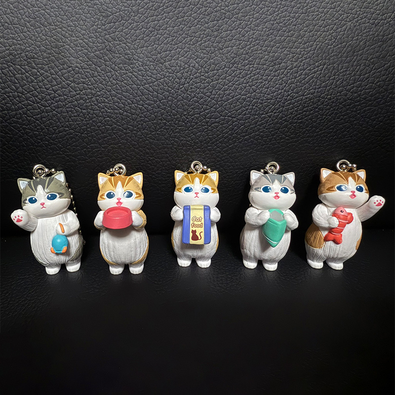 モフサンド カワイイ猫キーホルダー ブラインドボックス キュ - Action Figure Stand のレビューと価格