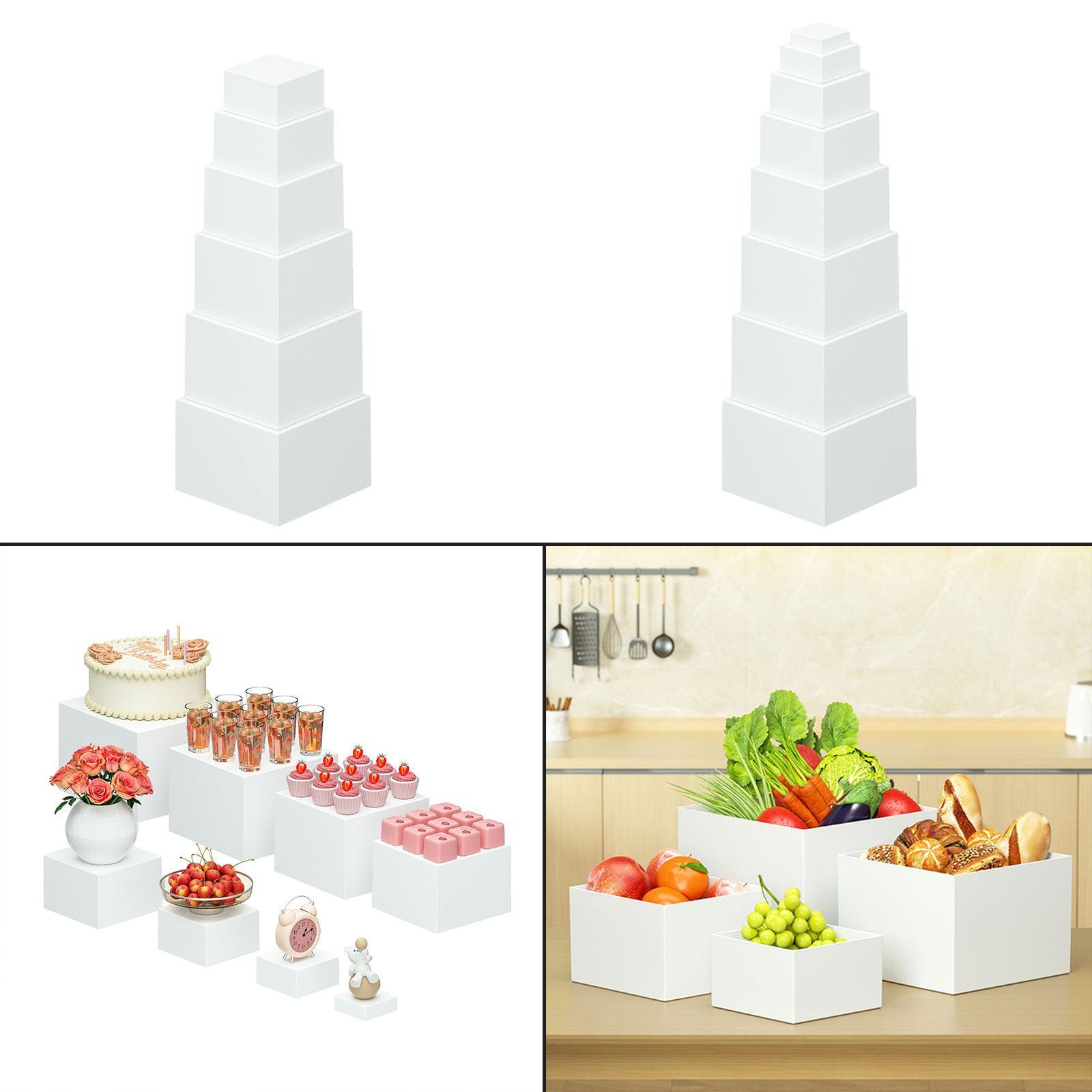 積み重ね可能なビュッフェライザーセット、中空底のフードディス - Display Risers Set のレビューと価格