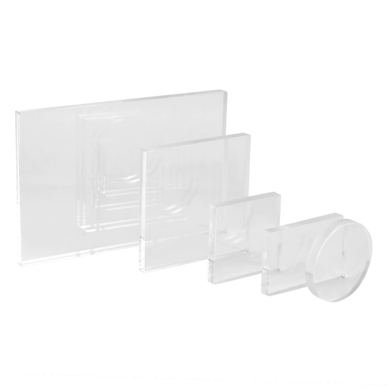 DT19 10個入り透明アクリルスタンプブロックセット DI - Display Risers Set のレビューと価格