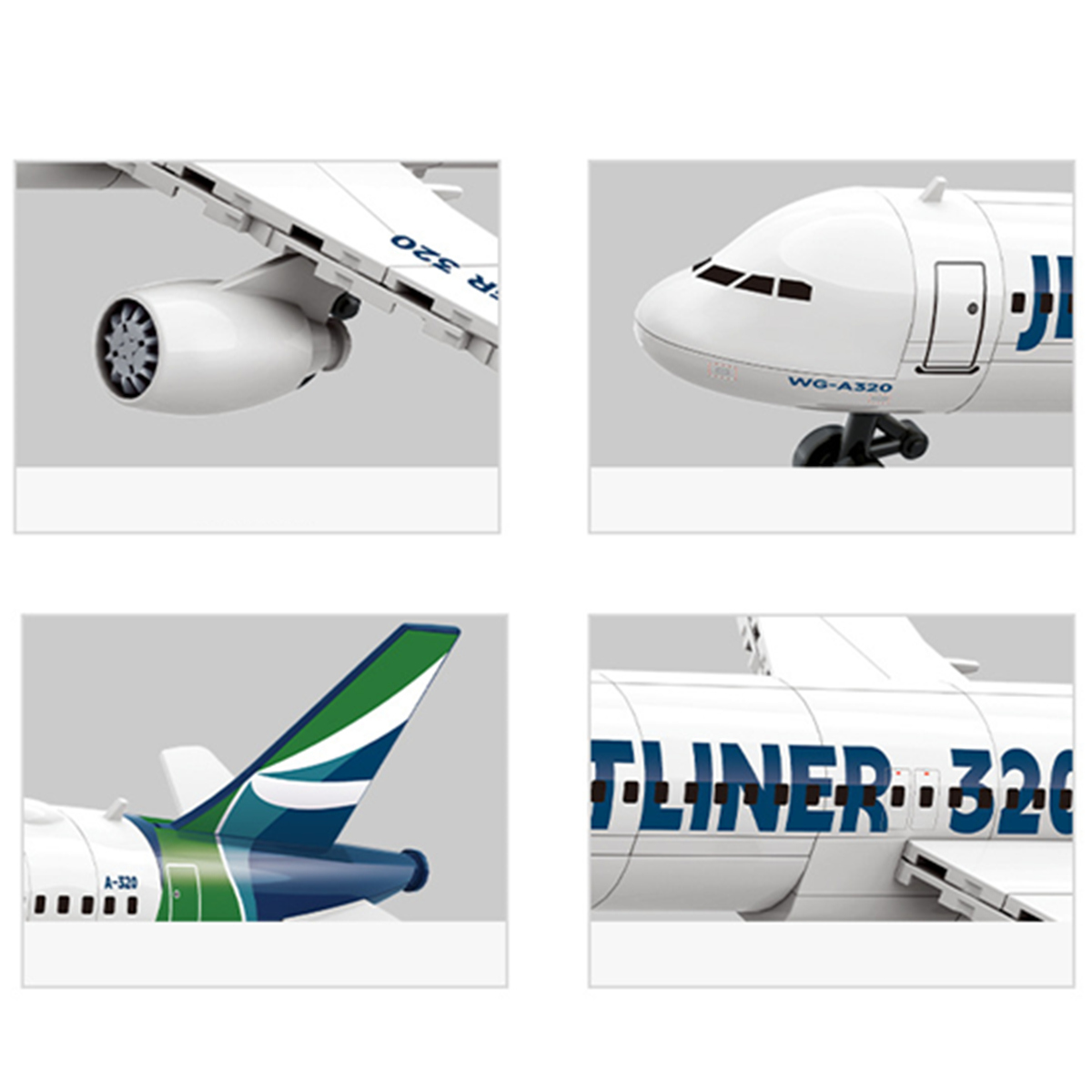 模型飛行機 航空 A320 航空会社 ジェット機 ホームデコ - Model Airplane Plastic のレビューと価格