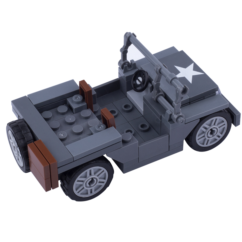 おもちゃの軍用フィギュア,ミリタリースアーミー車のビルディン - Lego Minifigure Holder のレビューと価格