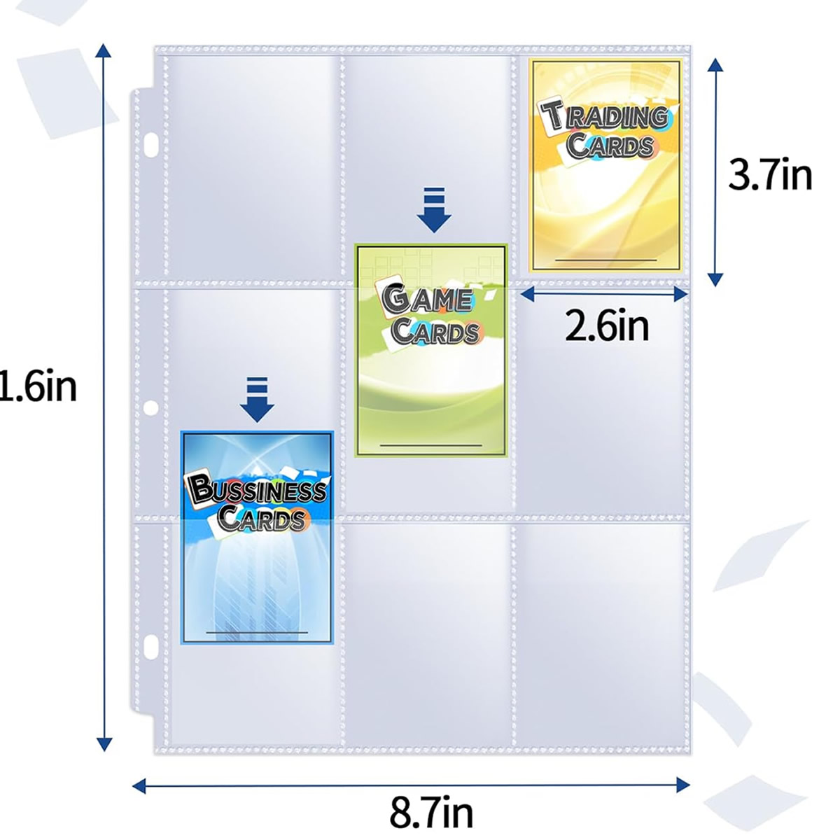 50枚入り 9ポケットカードスリーブ 900枚収納 両面トレ - Pokemon Binder Card のレビューと価格