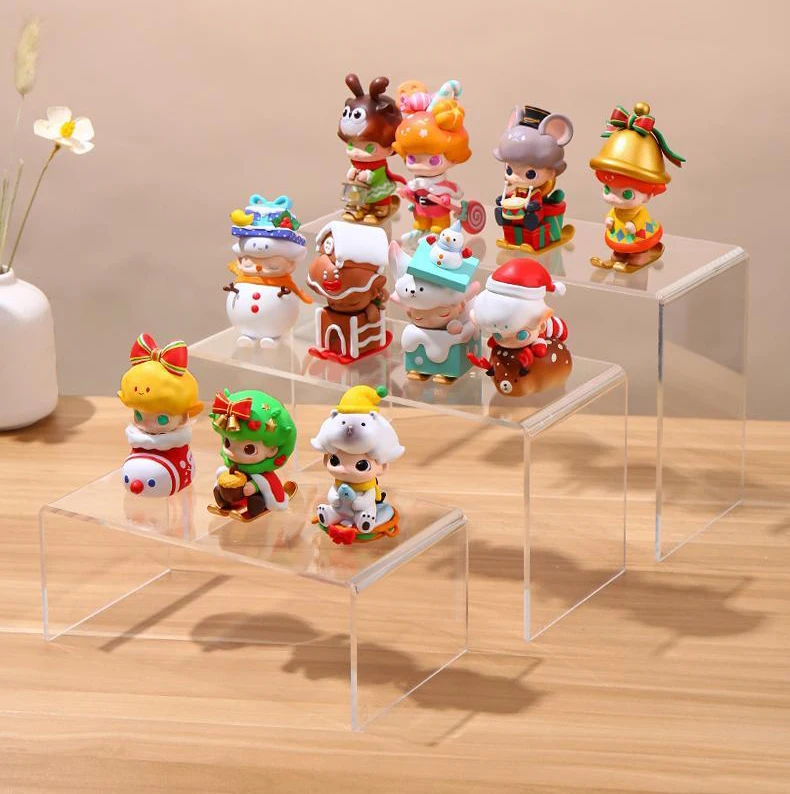 5サイズのアクリル製ディスプレイライザーシェルフ、U字型ショ - Pop Display Shelf のレビューと価格