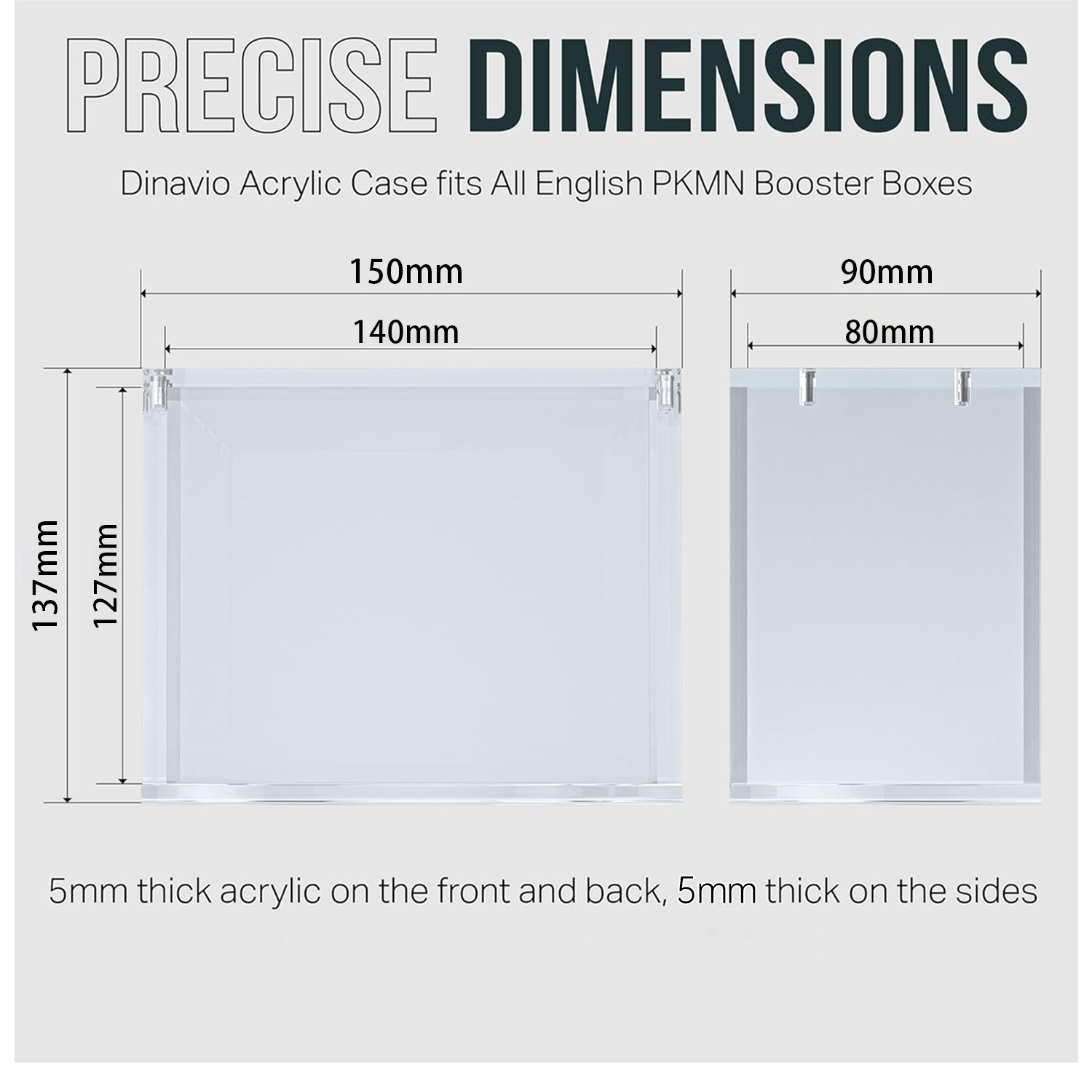 99%UVカット、マグネット式、モダンなアクリル製ポケモンカ - Display Case Acrylic のレビューと価格
