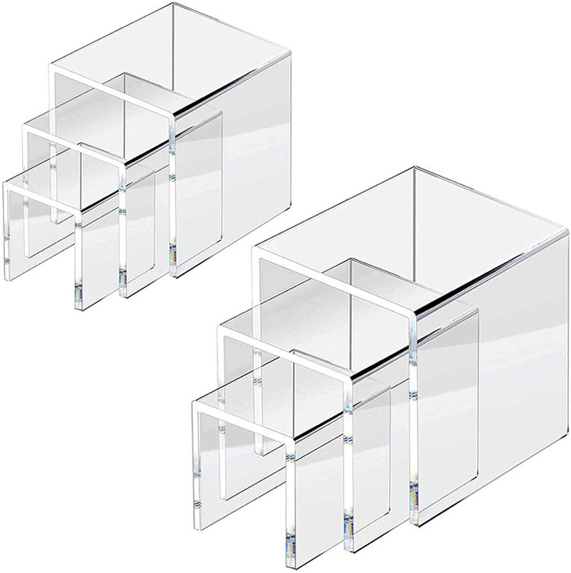 6 ピース/セットアクリルディスプレイスタンドジュエリーアク - Display Risers Set のレビューと価格